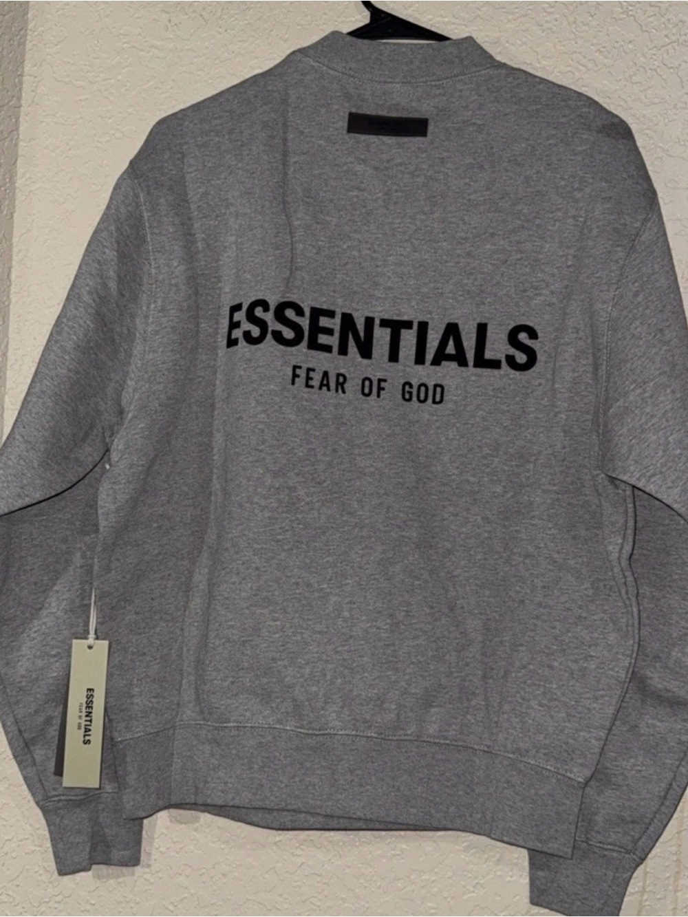 Fear of God ESSENTIALS Gray Crewneck Sweatshirt